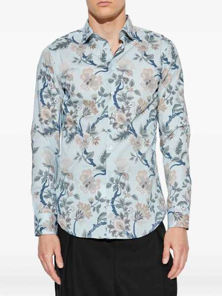 Camasi office ETRO Shirt with floral print White Barbati (BM 19030429) 3
