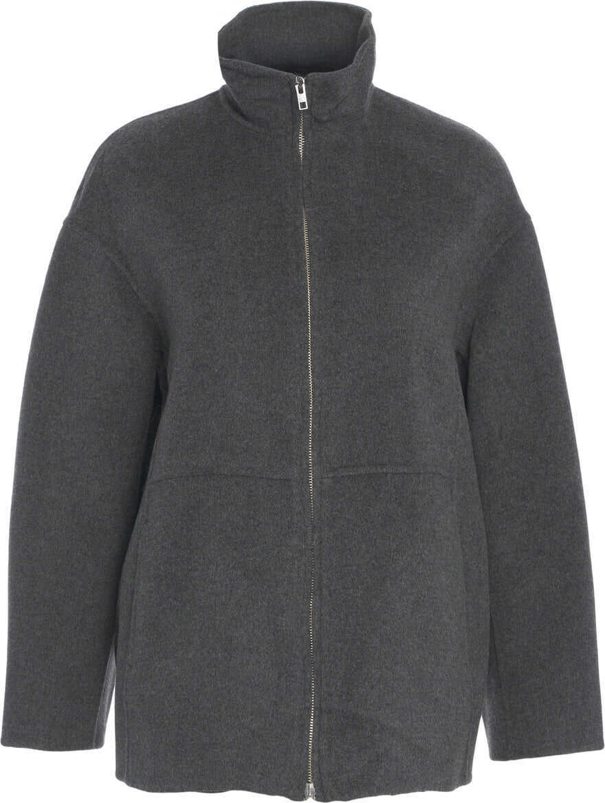 Jachete Soft Goat Cashmere zip jacket Grey Femei (BM 19030435) 2
