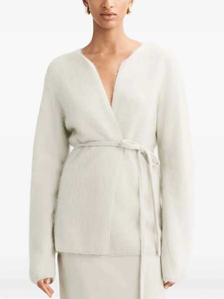 Cardigane Soft Goat Brushed cashmere cardigan Beige Femei (BM 19030441) 3