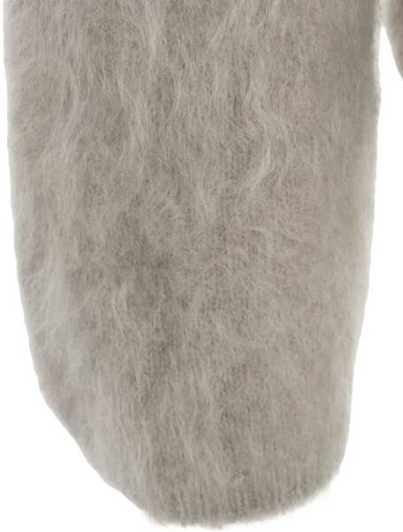 Cardigane Soft Goat Brushed cashmere cardigan Grey Femei (BM 19030441) 4