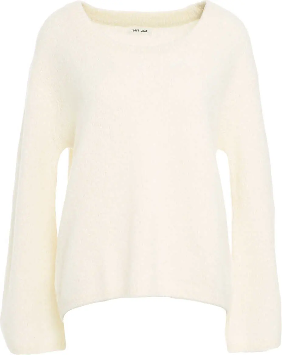 Pulovere Soft Goat Boucle cashmere sweater White Femei (BM 19030447) 1