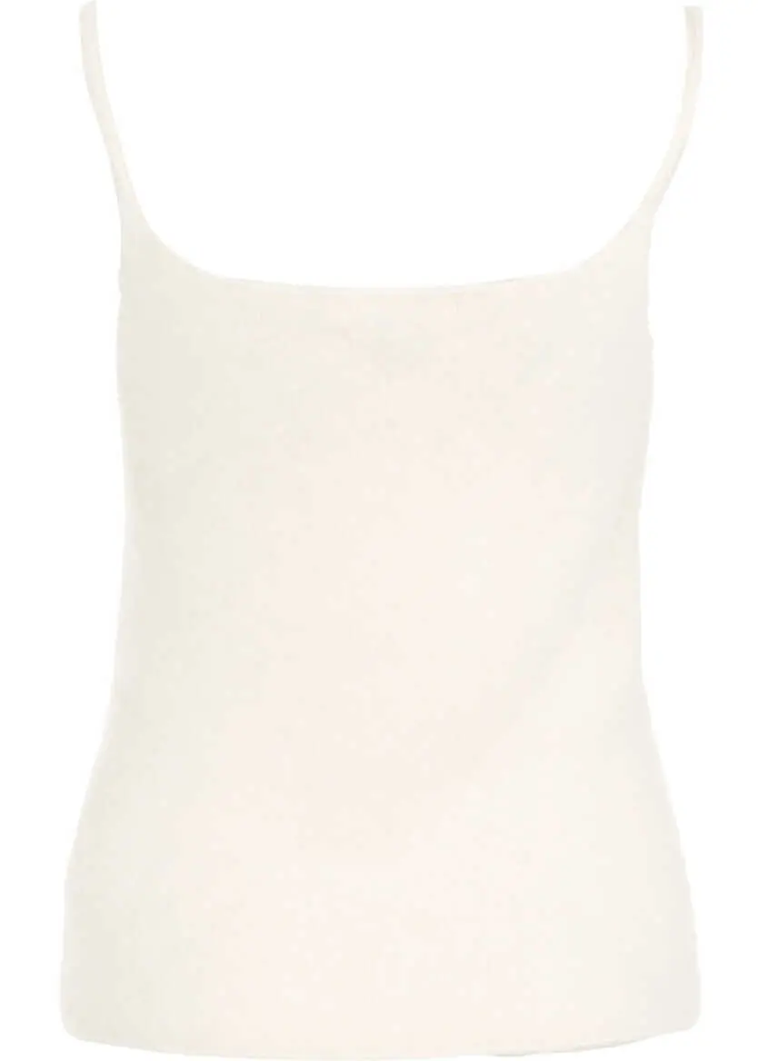 Maiouri Soft Goat Brushed cashmere singlet White Femei (BM 19030450) 3