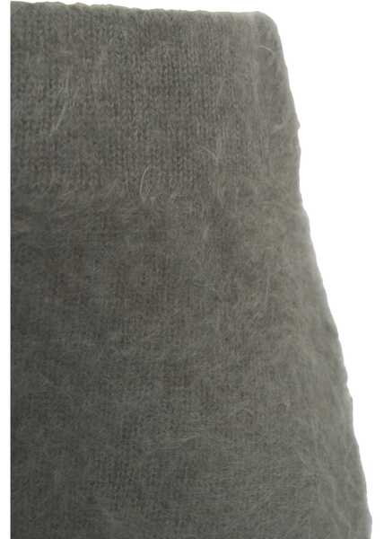 Fuste lungi Soft Goat Brushed cashmere skirt Grey Femei (BM 19030456) 6