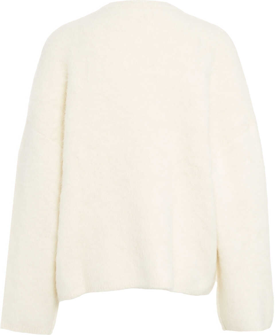 Pulovere Soft Goat Brushed alpaca sweater White Femei (BM 19030462) 3