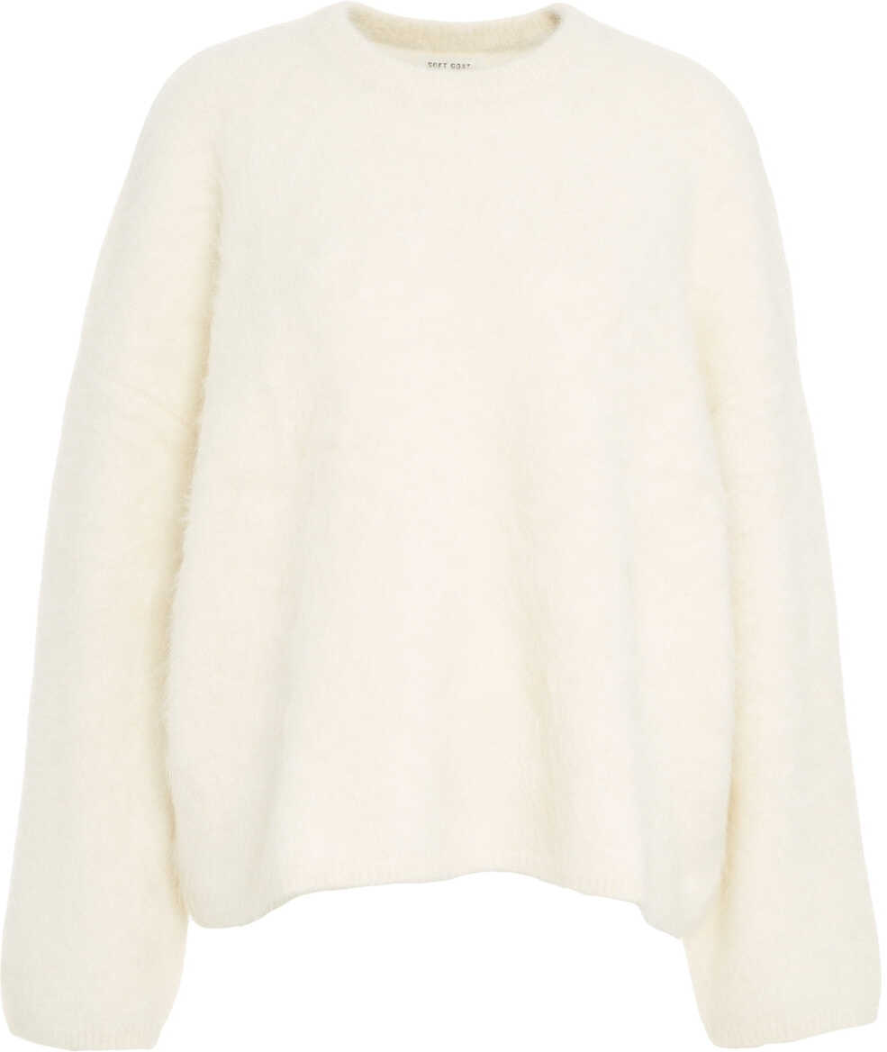 Pulovere Soft Goat Brushed alpaca sweater White Femei (BM 19030462) 1