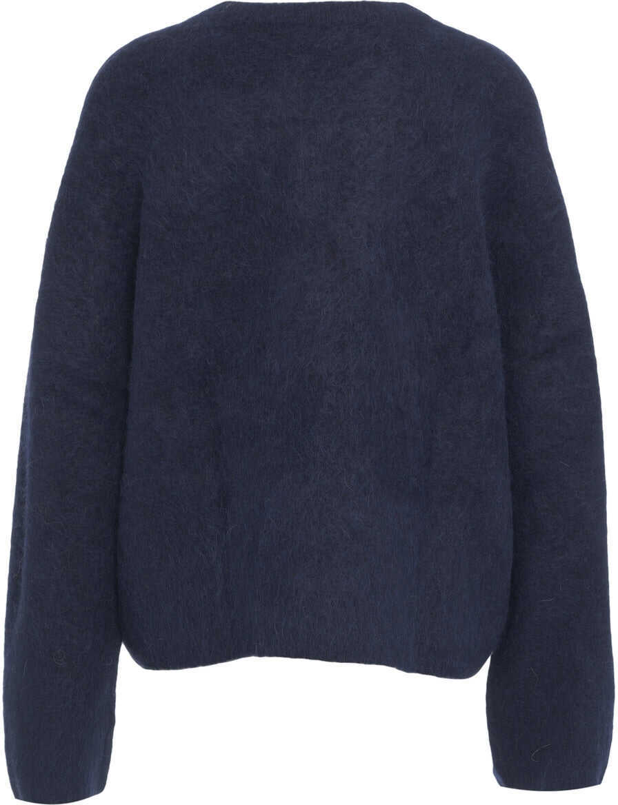 Pulovere Soft Goat Brushed alpaca sweater Blue Femei (BM 19030462) 3