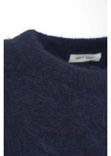 Pulovere Soft Goat Brushed alpaca sweater Blue Femei (BM 19030462) 5