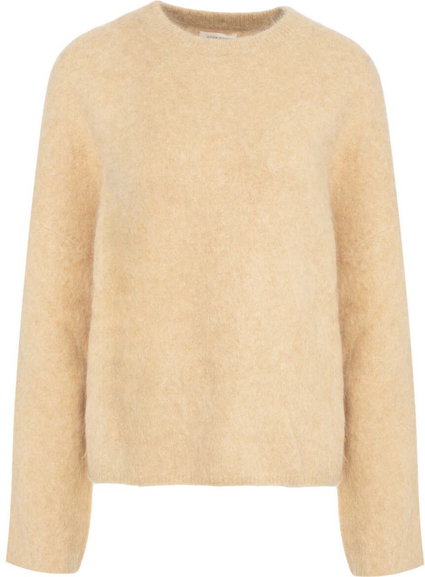 Pulovere Soft Goat Brushed alpaca sweater Beige Femei (BM 19030462) 2