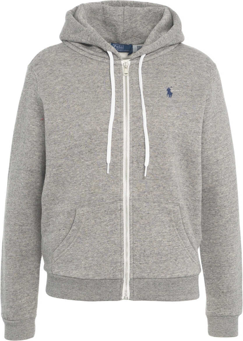 Bluze de trening Ralph Lauren Zip hoodie with logo embroidery Grey Femei (BM 19030468) 2