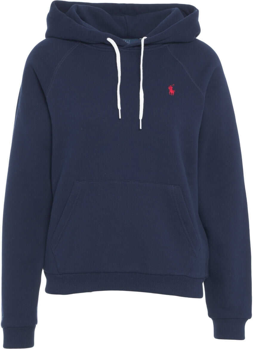 Bluze de trening Ralph Lauren Hoodie with logo embroidery Blue Femei (BM 19030471) 2