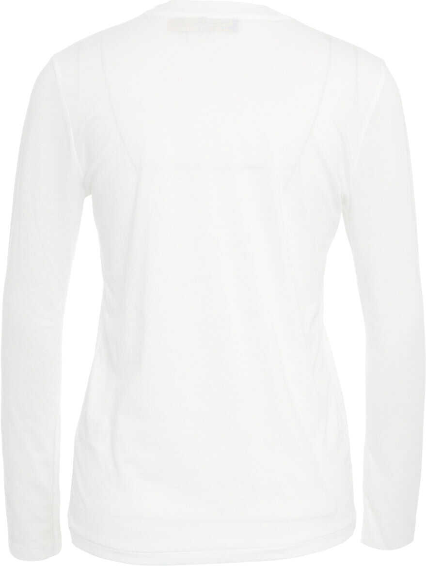 Tricouri Ralph Lauren Long sleeve shirt with logo embroidery White Femei (BM 19030480) 3