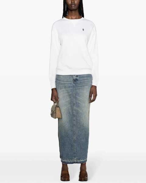 Cardigane Ralph Lauren Sweatshirt with logo embroidery White Femei (BM 19030483) 2