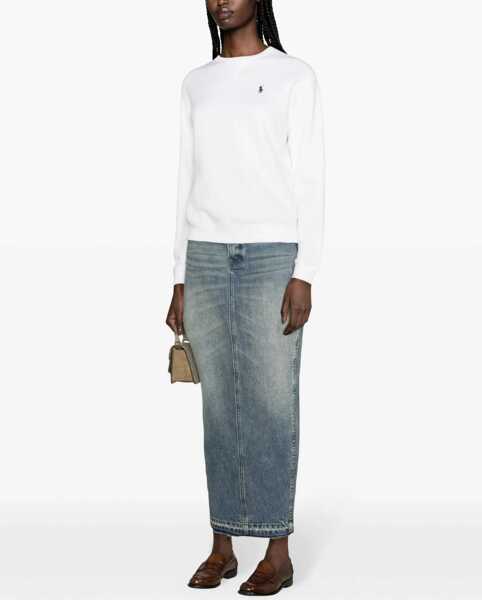 Cardigane Ralph Lauren Sweatshirt with logo embroidery White Femei (BM 19030483) 3