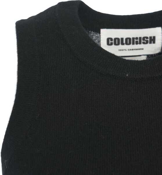 Pulovere casual CRUSH Cashmere tank top Ralph Racer Black Femei (BM 19030492) 5