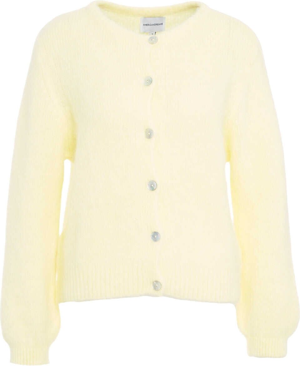 Cardigane American Dreams Alpaca blend cardigan Susan Yellow Femei (BM 19030507) 2