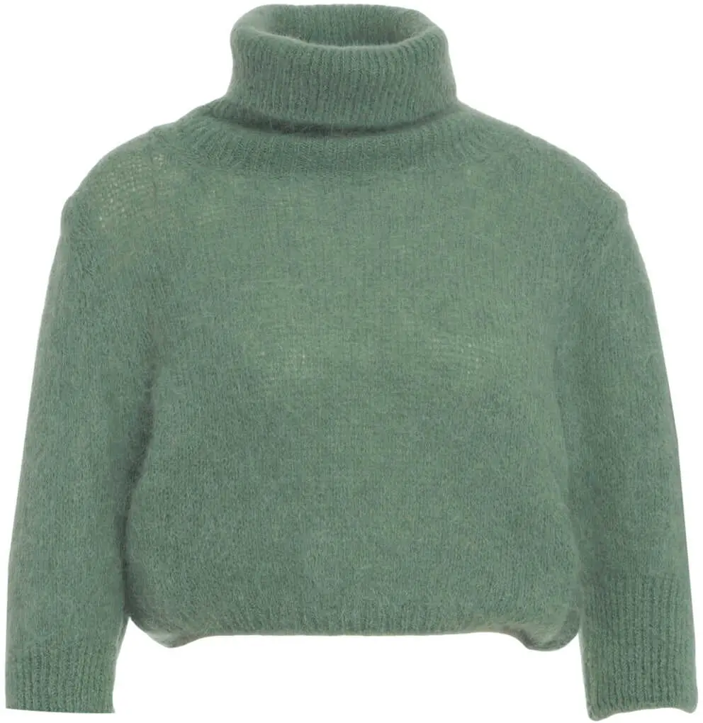 Pulovere American Dreams Cropped knit sweater Piro Green Femei (BM 19030510) 2