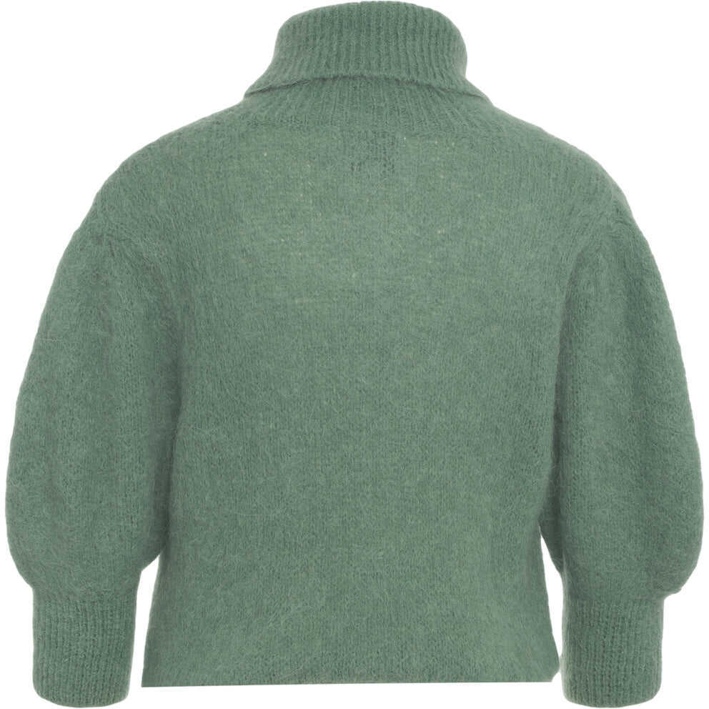 Pulovere American Dreams Cropped knit sweater Piro Green Femei (BM 19030510) 3