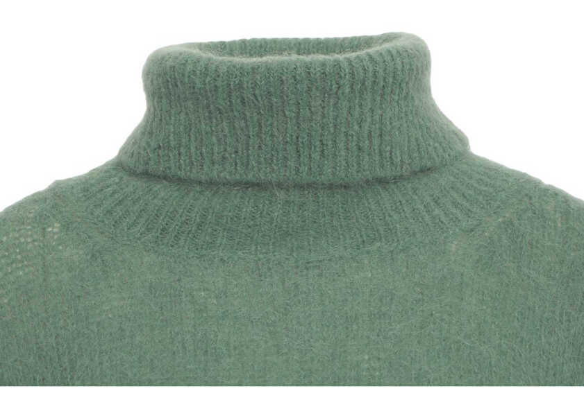 Pulovere American Dreams Cropped knit sweater Piro Green Femei (BM 19030510) 4