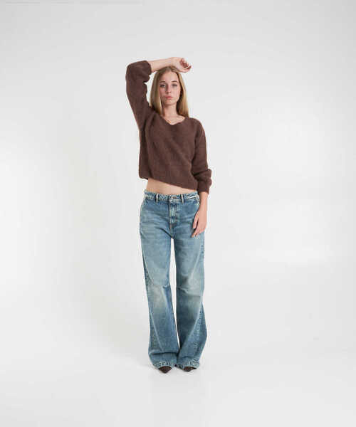 Pulovere American Dreams Alpaca sweater Milana Brown Femei (BM 19030519) 3