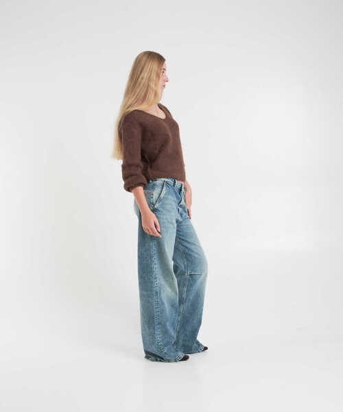 Pulovere American Dreams Alpaca sweater Milana Brown Femei (BM 19030519) 4