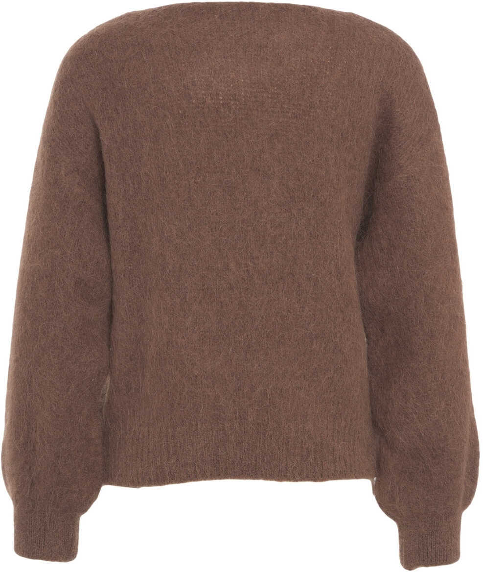 Pulovere American Dreams Alpaca sweater Milana Brown Femei (BM 19030519) 5