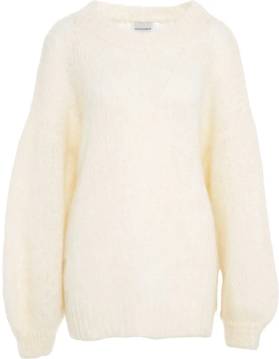 Pulovere American Dreams Oversize knit sweater Pepper White Femei (BM 19030537) 1