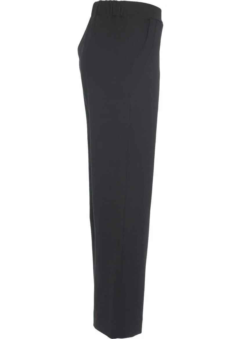 Pantaloni casual OBLO UNIQUE Palazzo pants Black Femei (BM 19030540) 3