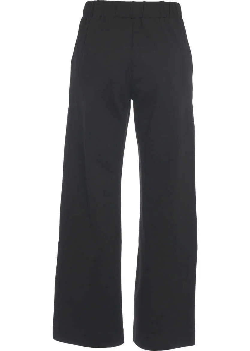 Pantaloni casual OBLO UNIQUE Palazzo pants Black Femei (BM 19030540) 4
