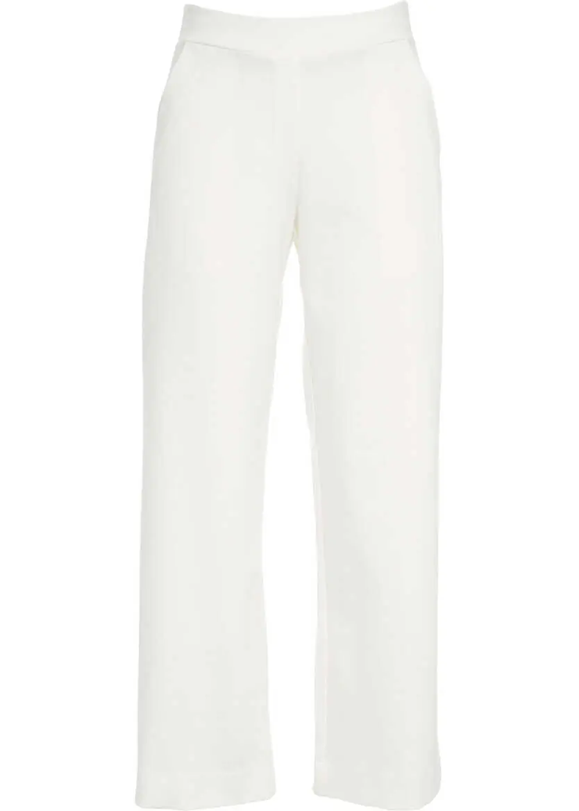 Pantaloni casual OBLO UNIQUE Palazzo pants White Femei (BM 19030540) 2