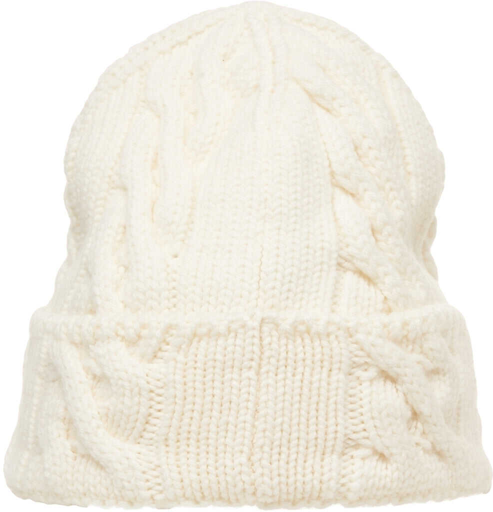 Caciuli Golden Goose Beanie with cable knit pattern Dee White Barbati (BM 19030543) 5
