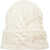 Golden Goose Beanie with cable knit pattern 'Dee' White