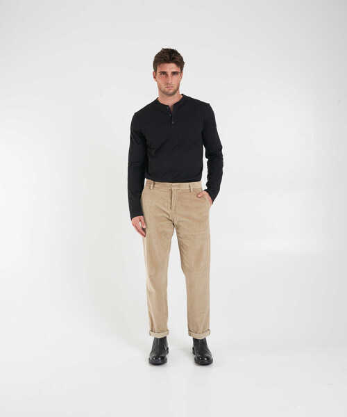 Pantaloni casual Dondup Corduroy pants Beige Barbati (BM 19030546) 3