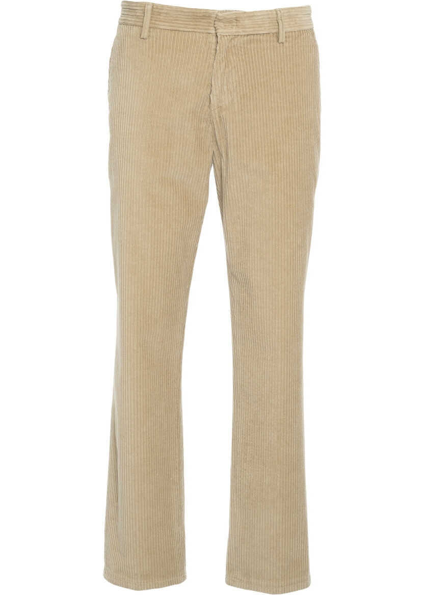 Pantaloni casual Dondup Corduroy pants Beige Barbati (BM 19030546) 1