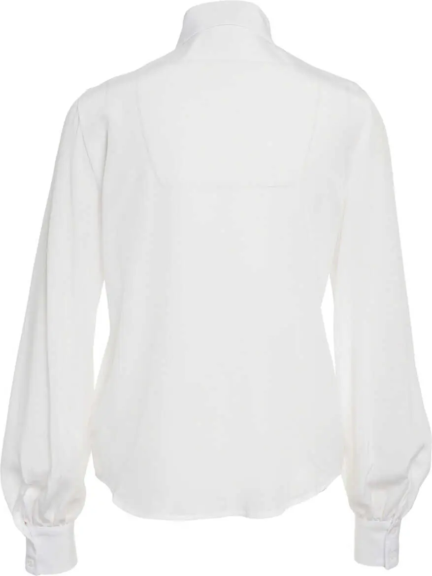 Bluze Himons Blouse with ruffle details White Femei (BM 19030549) 3