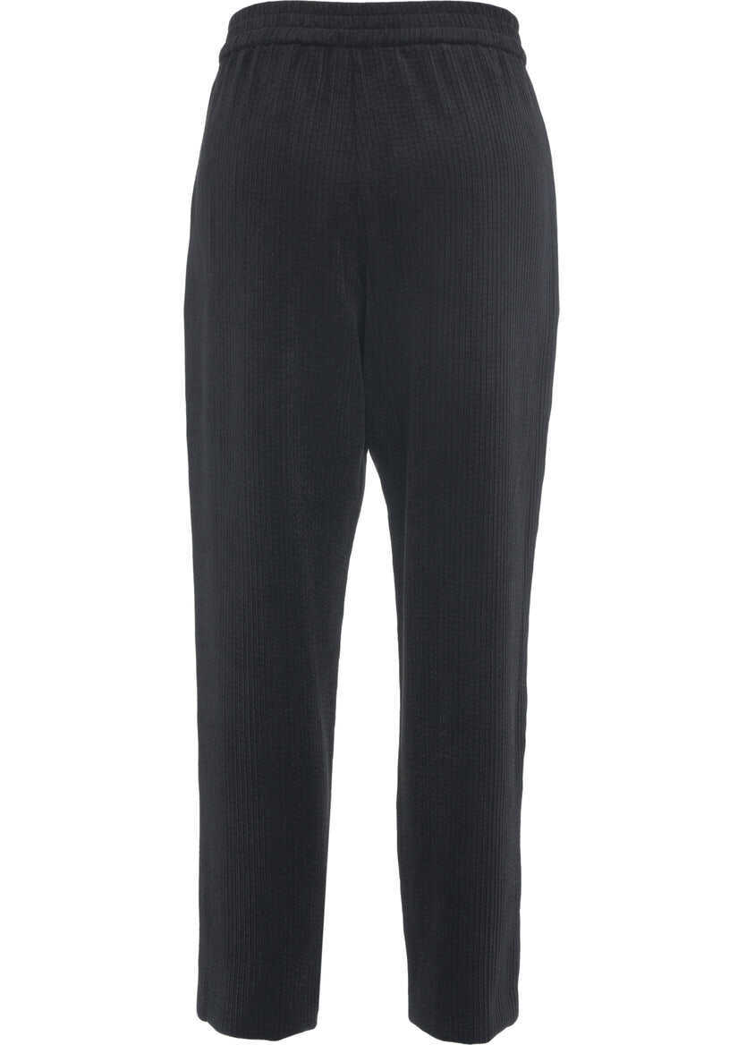 Pantaloni casual 8PM Pants Silvia Black Femei (BM 19030558) 4