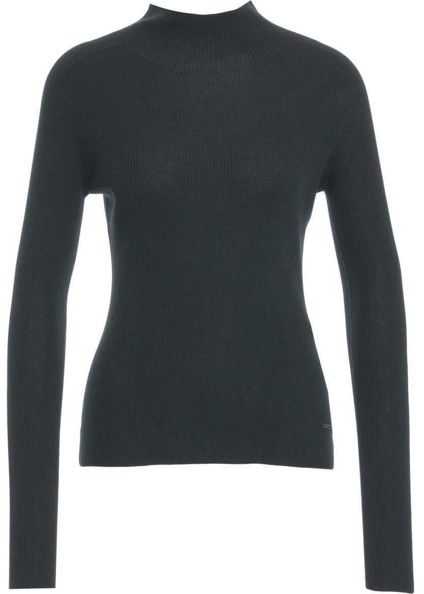 Pulovere AlphaTauri Wool knit sweater Black Femei (BM 19030570) 1