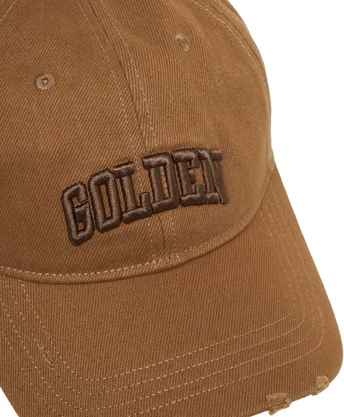 Sepci Golden Goose Baseball cap with logo embroidery Beige Barbati (BM 19030576) 5