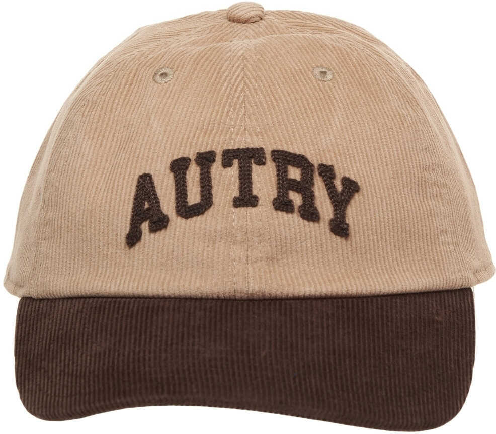 Sepci AUTRY Corduroy baseball cap with logo Brown Barbati (BM 19030582) 2