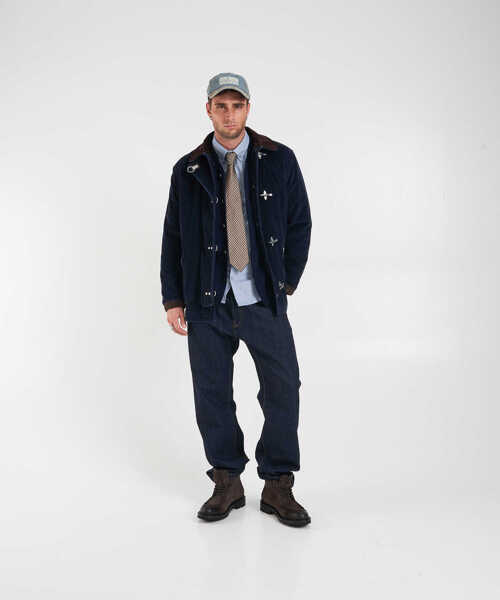 Jachete Fay Corduroy jacket 4 Ganci Blue Barbati (BM 19030606) 3