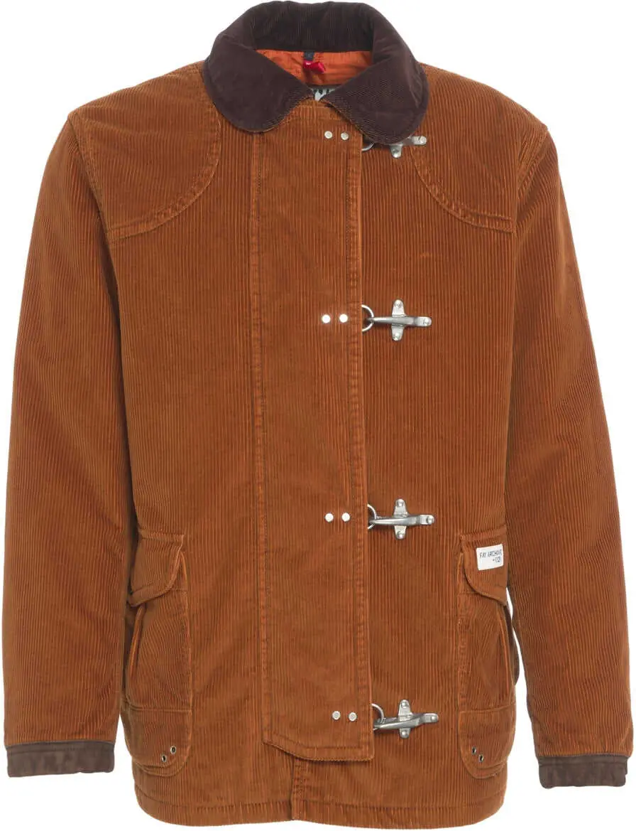 Jachete Fay Corduroy jacket 4 Ganci Orange Barbati (BM 19030606) 2