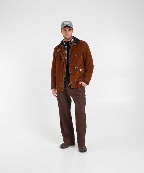 Jachete Fay Corduroy jacket 4 Ganci Orange Barbati (BM 19030606) 3