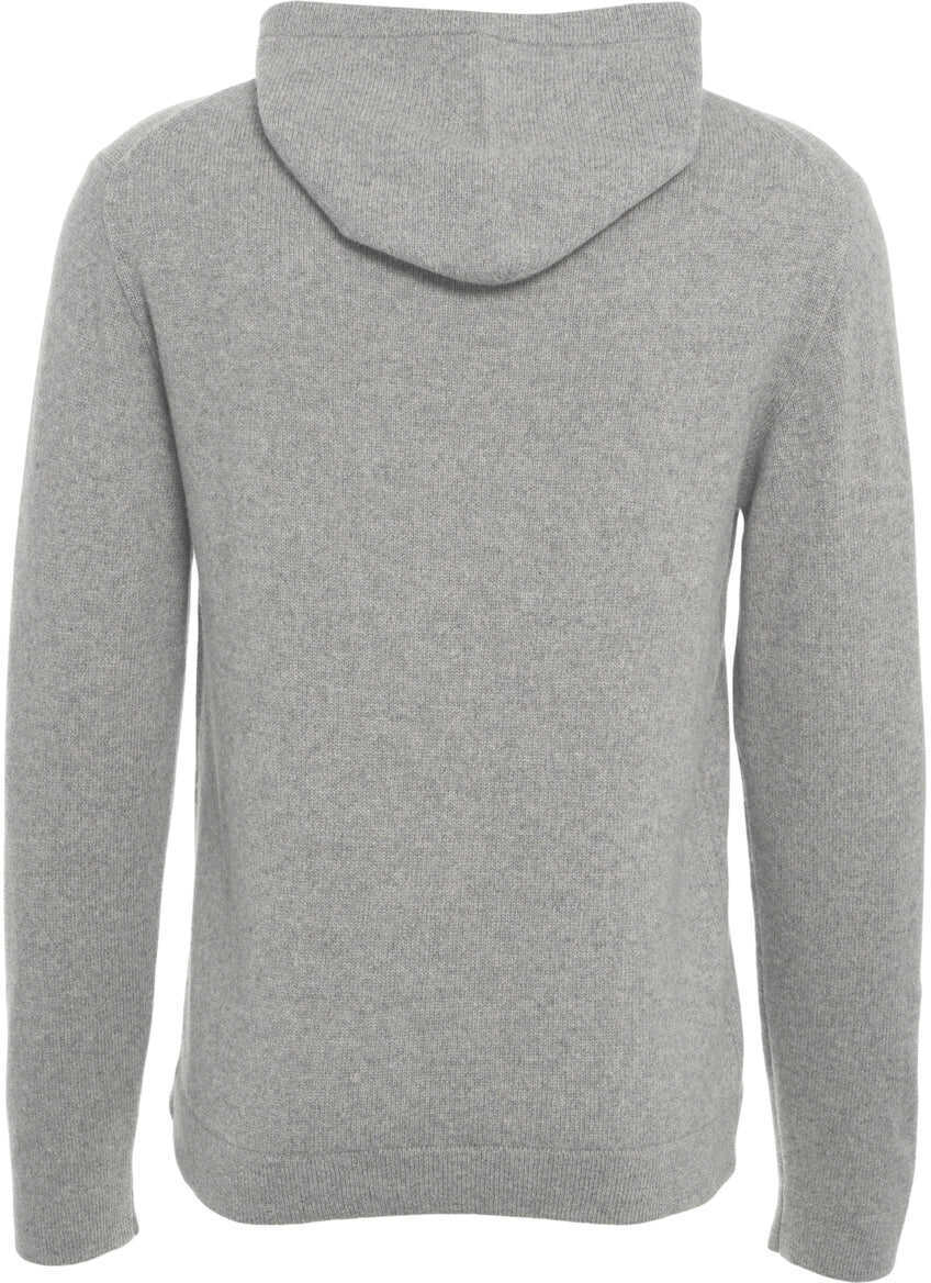 Bluze de trening Daniele Fiesoli Cashmere knit hoodie Grey Barbati (BM 19030615) 3