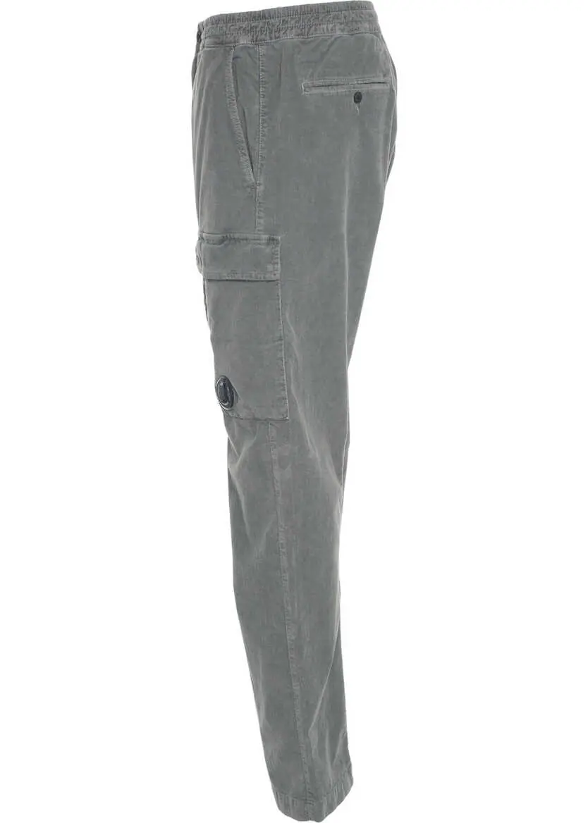 Pantaloni casual C.P. Company Cargo pants with logo Grey Barbati (BM 19030618) 3