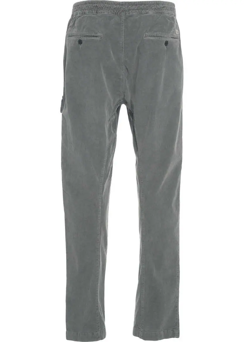 Pantaloni casual C.P. Company Cargo pants with logo Grey Barbati (BM 19030618) 4