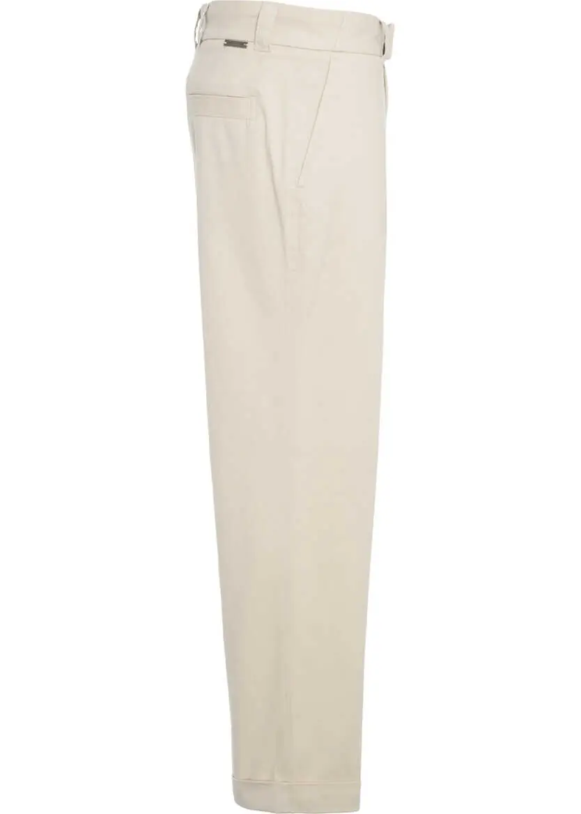 Pantaloni casual Paolo Pecora Chino trousers White Barbati (BM 19030642) 3