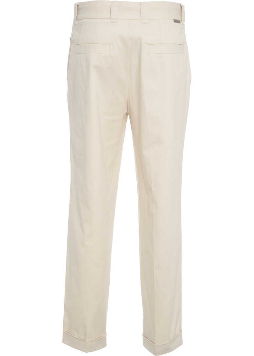 Pantaloni casual Paolo Pecora Chino trousers White Barbati (BM 19030642) 4