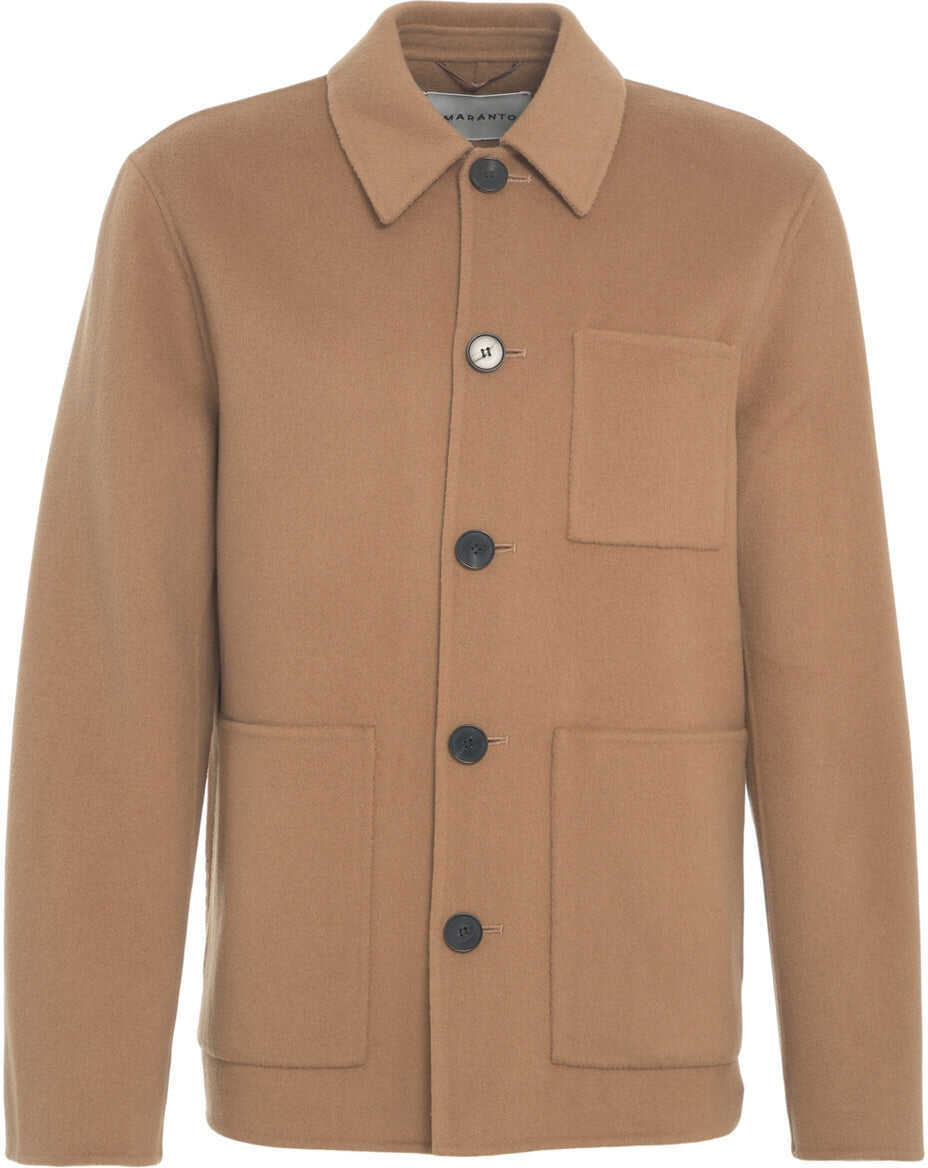 Jachete AMARANTO Wool blend overshirt Brown Barbati (BM 19030657) 2