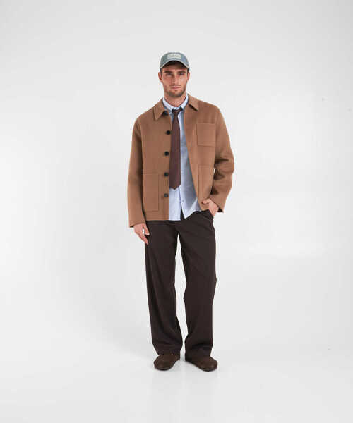 Jachete AMARANTO Wool blend overshirt Brown Barbati (BM 19030657) 3