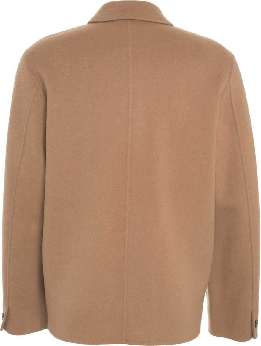 Jachete AMARANTO Wool blend overshirt Brown Barbati (BM 19030657) 4