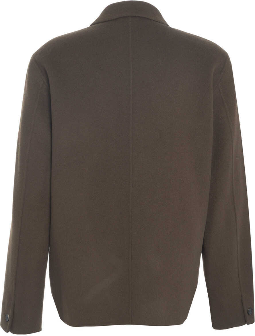 Jachete AMARANTO Wool blend overshirt Brown Barbati (BM 19030657) 3